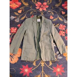 New Zara Green Blazer Size Small